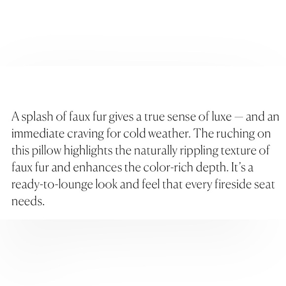 New Pottery Barn Set Ruched Faux Fur Throw & Pillow Cover in Ivory Color - Picture 14 of 16